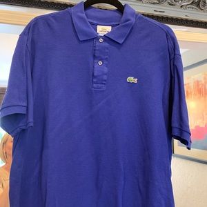 Lacoste Blue polo. Size 7 (xl)